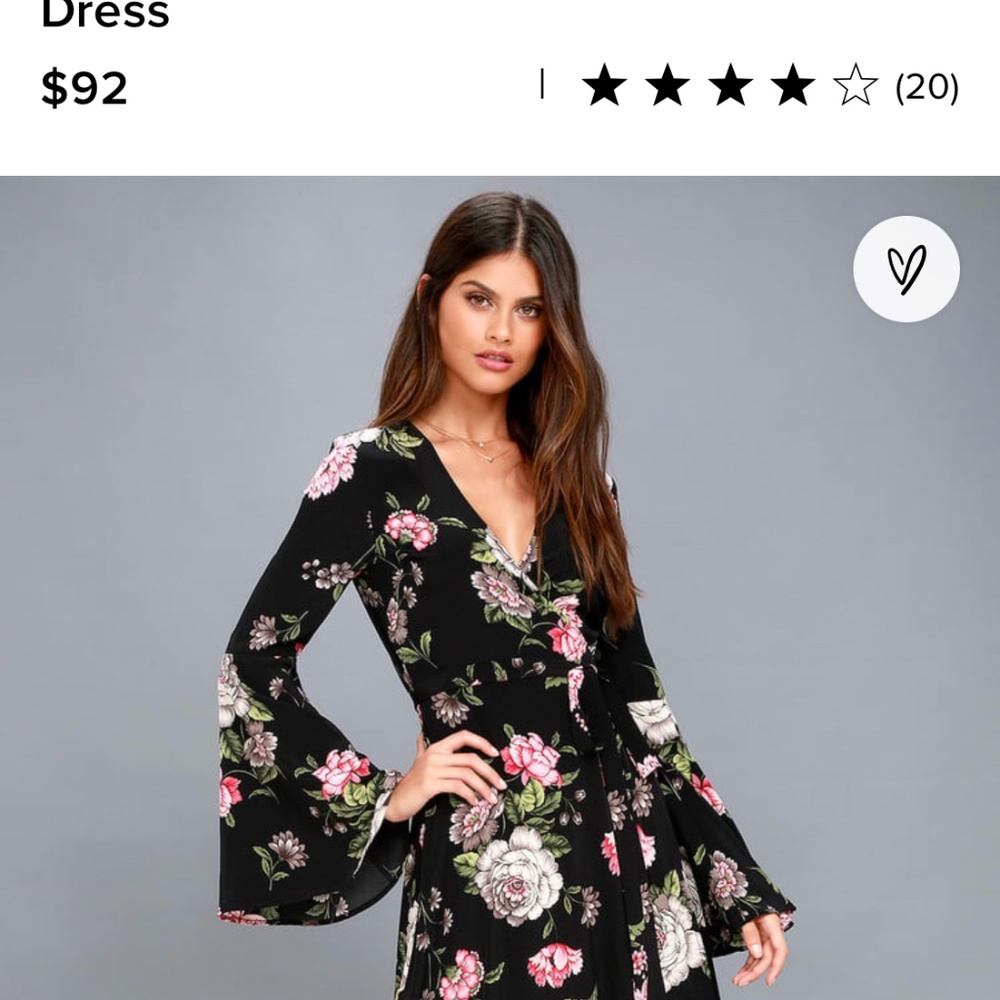 Lulus ~ Floral maxi dress ~M/L